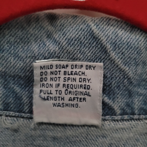 Vintage Denim Jean Long Jacket-Great Condition Large - Picture 5 of 7